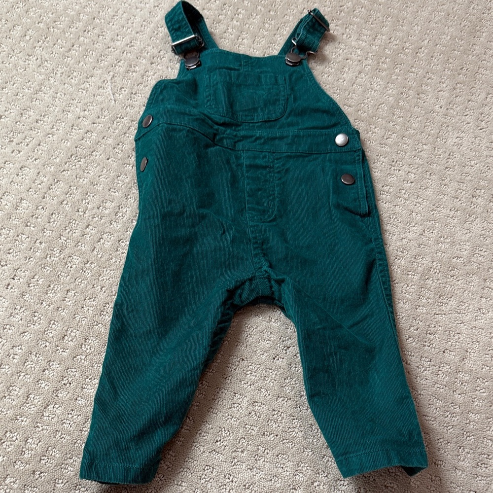 Hanna Andersson Emerald Green Corduroy Overalls